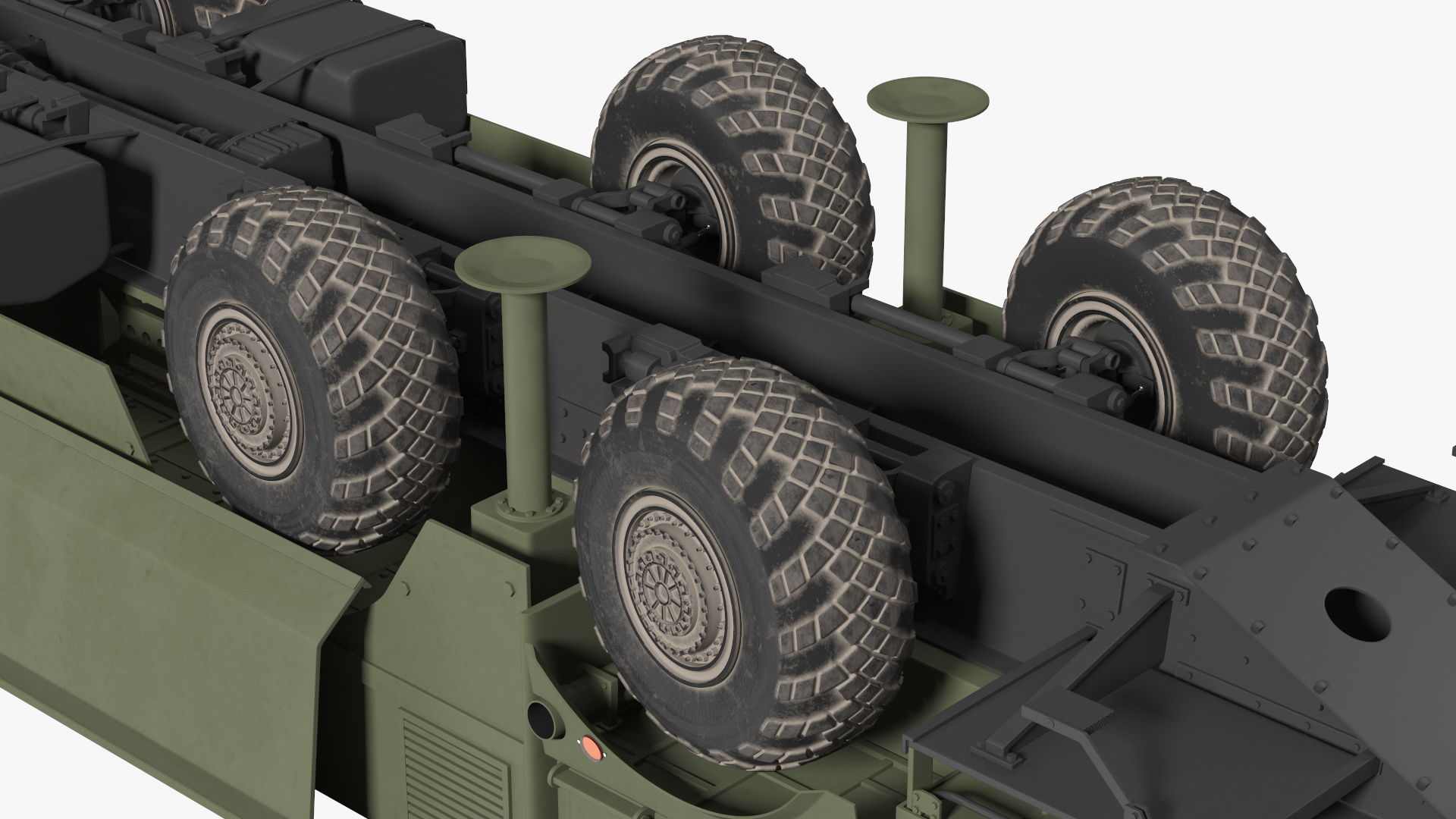 300P Bastion-P Missile System Armed Position 3D model