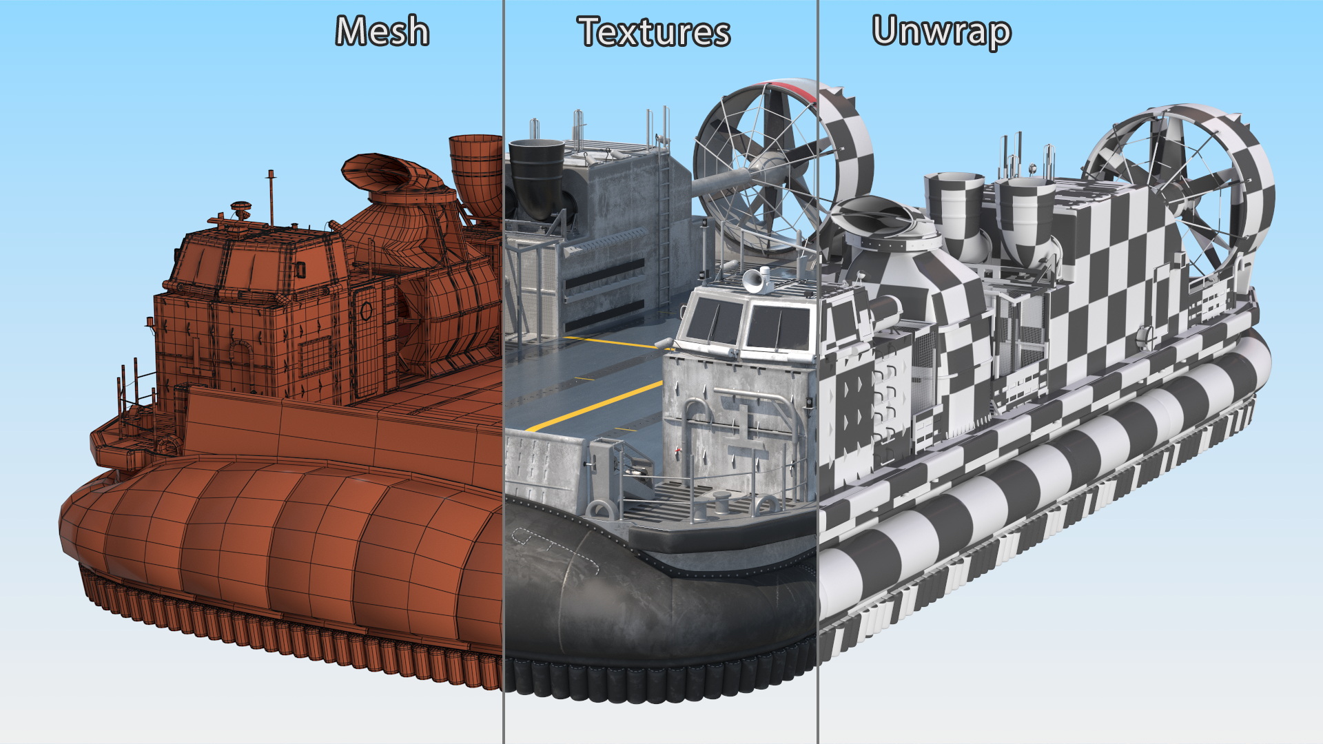 3D Japanese LCAC model