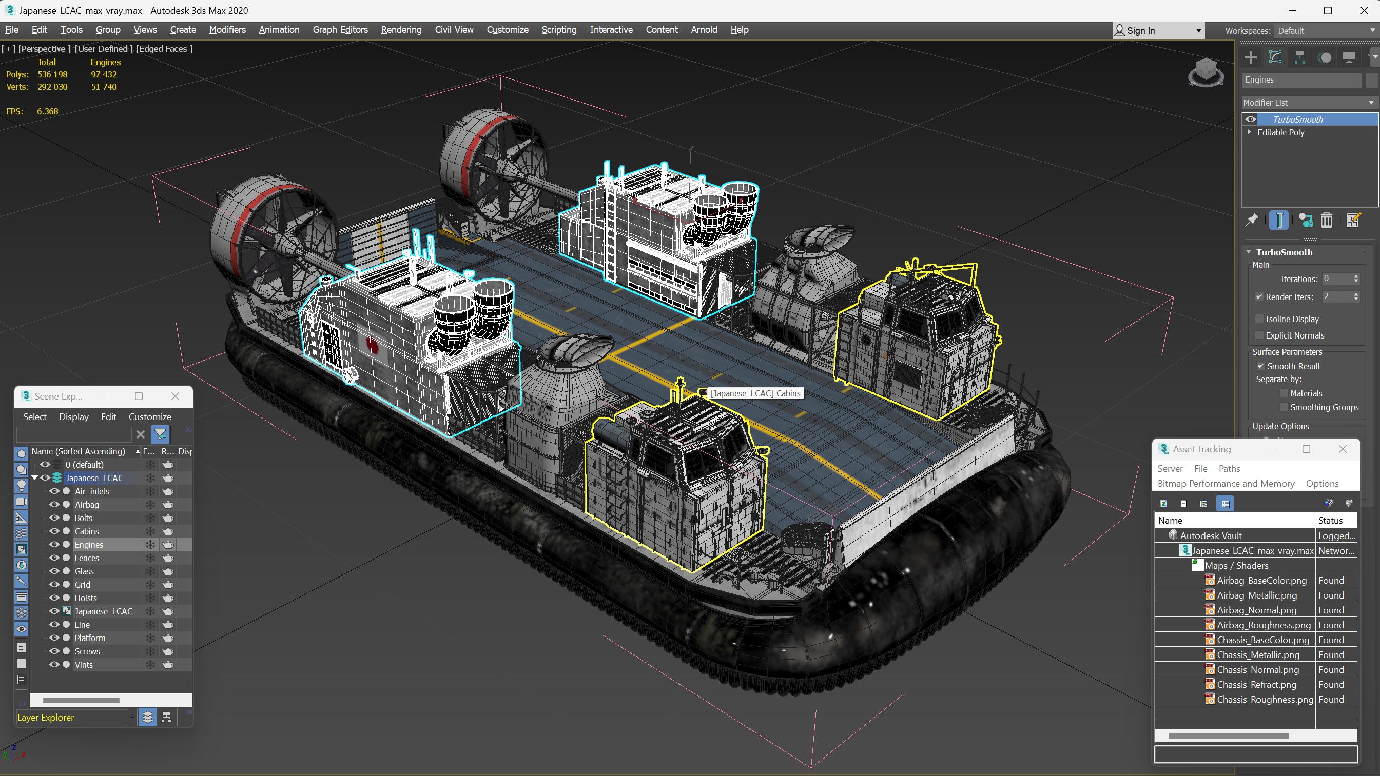 3D Japanese LCAC model