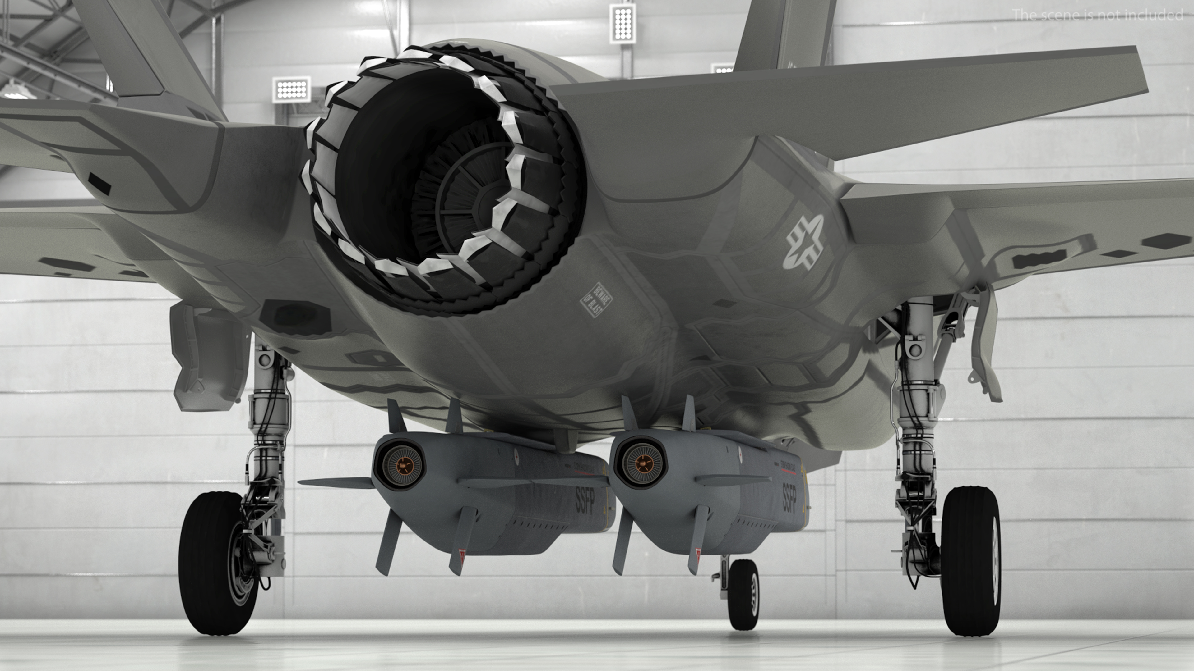 3D model F-35 Carrying Storm Shadow Missiles