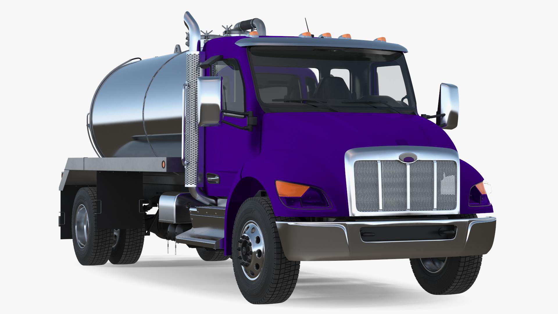 Violet Vacuum Truck 3D model