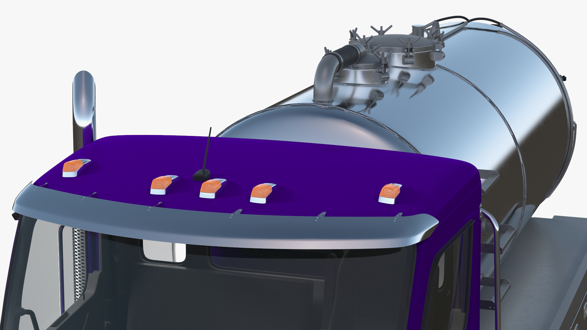 Violet Vacuum Truck 3D model