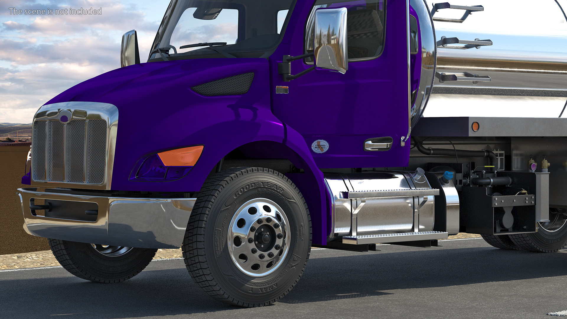 Violet Vacuum Truck 3D model