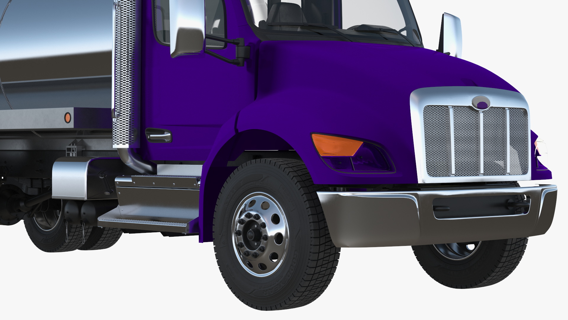 Violet Vacuum Truck 3D model