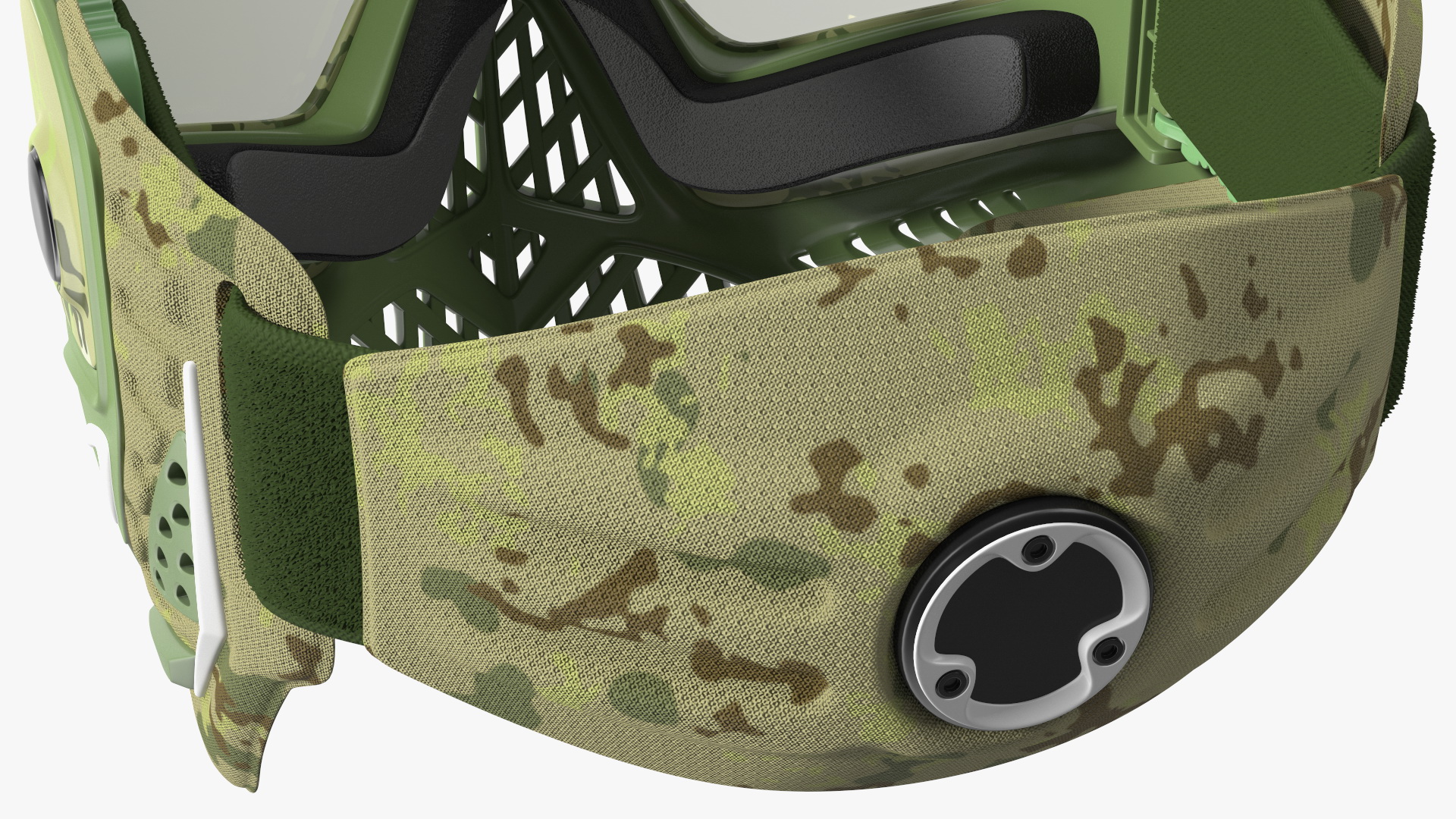 Airsoft Full Face Mask Camo 3D