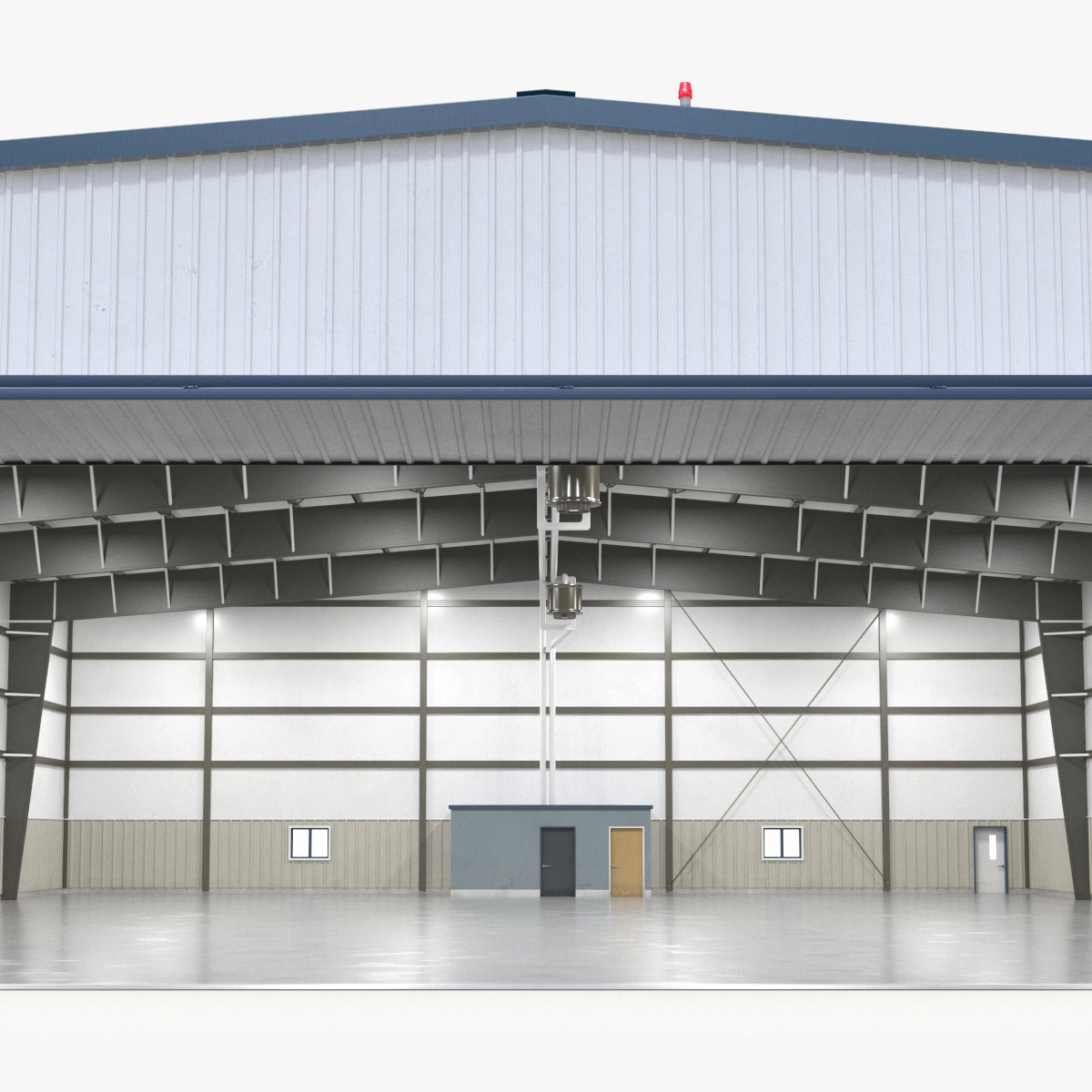 Aircraft Hangar Rigged 3D