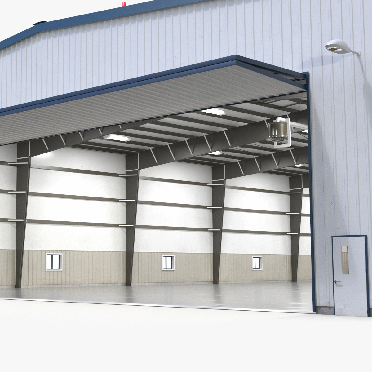 Aircraft Hangar Rigged 3D