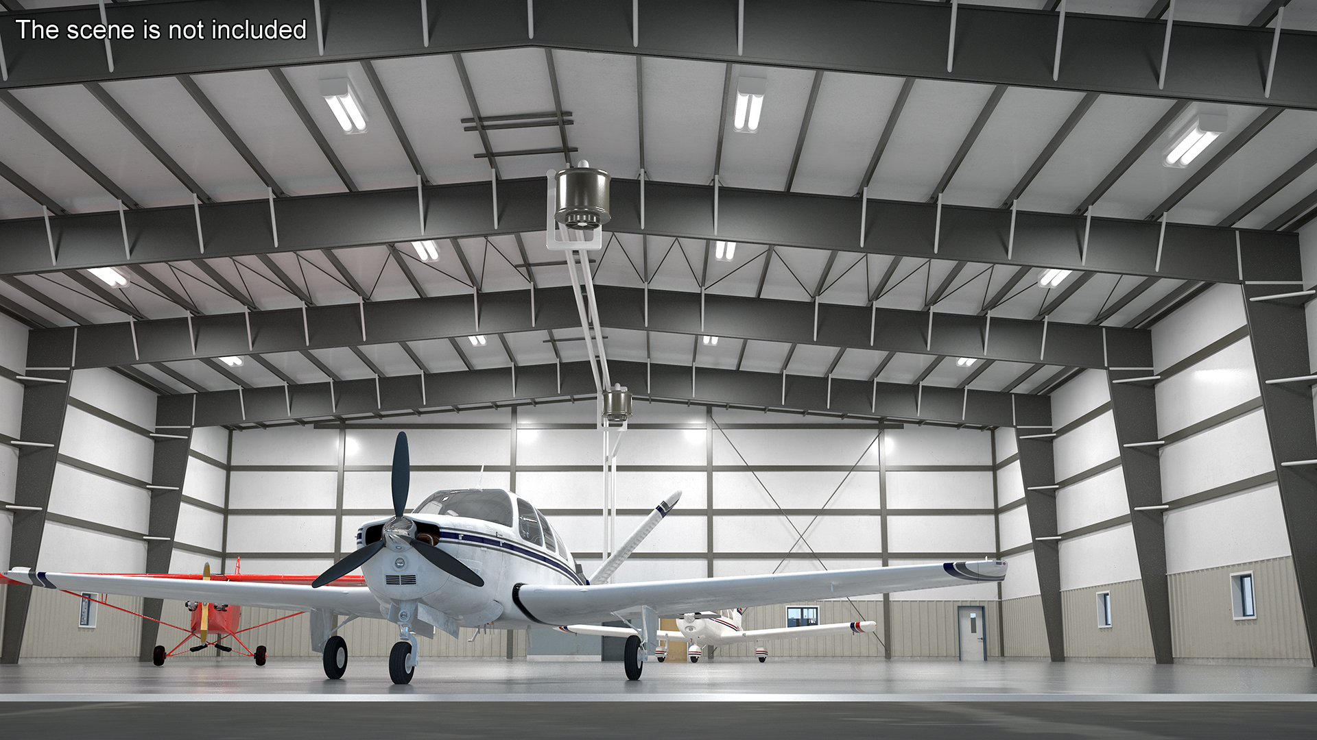 Aircraft Hangar Rigged 3D