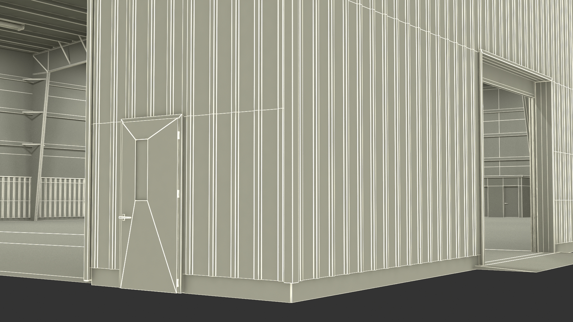 Aircraft Hangar Rigged 3D