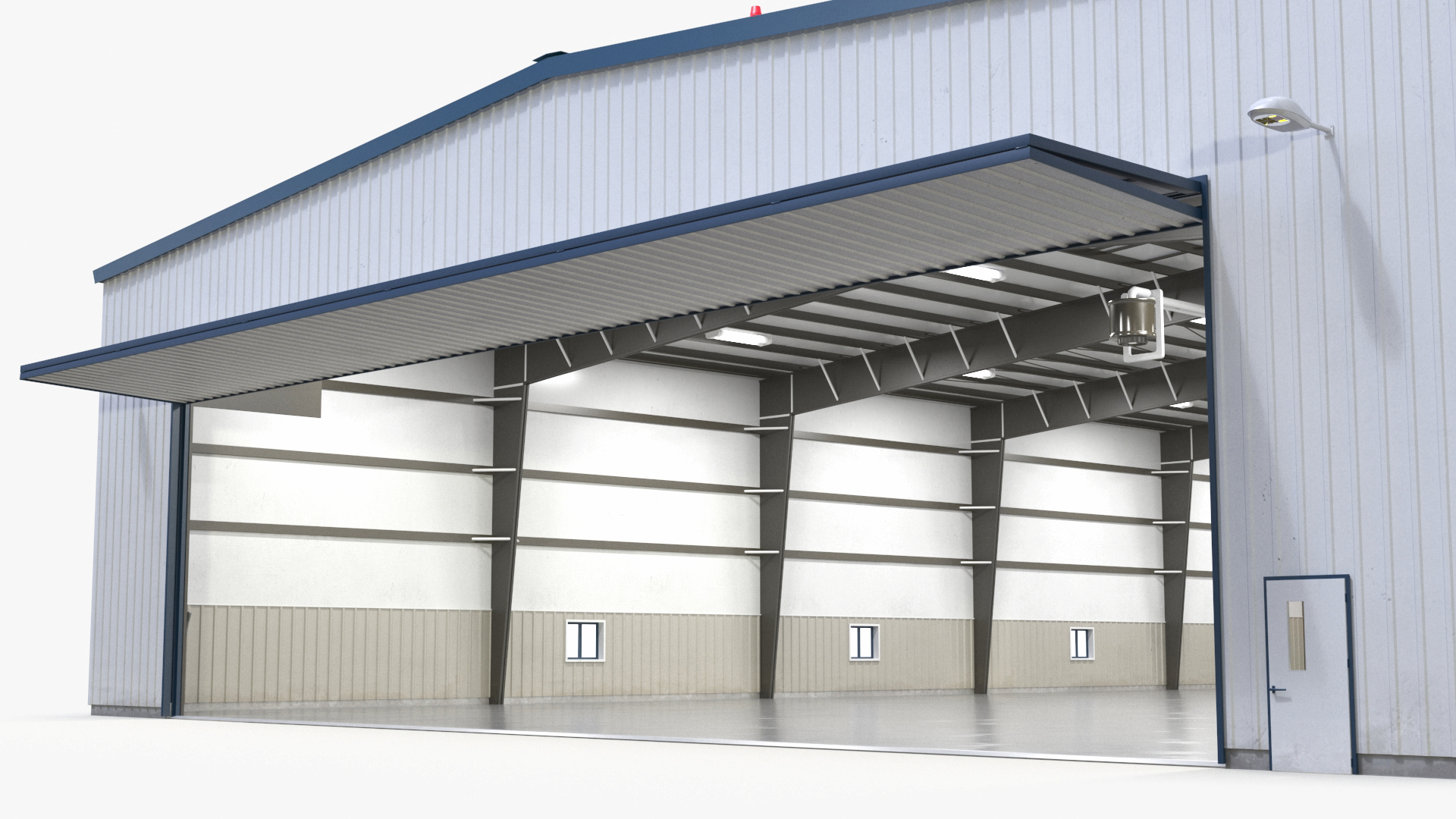 Aircraft Hangar Rigged 3D