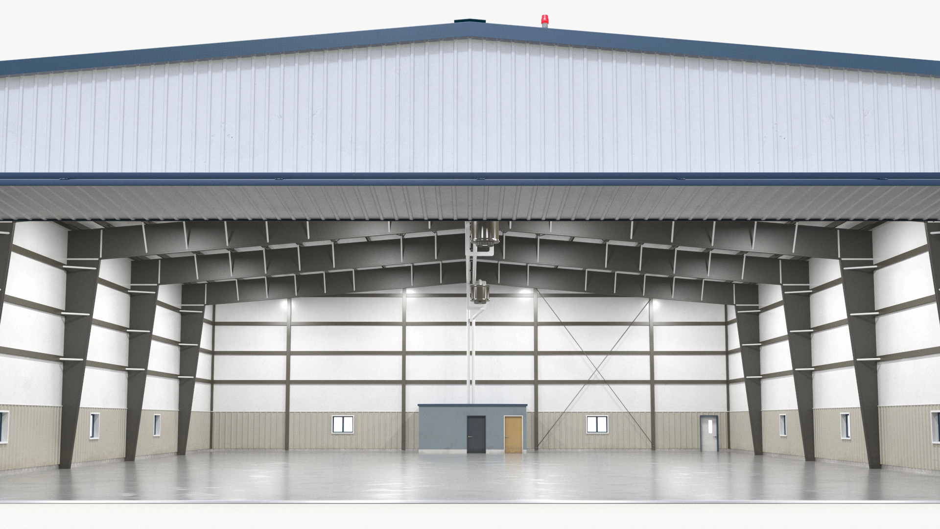 Aircraft Hangar Rigged 3D