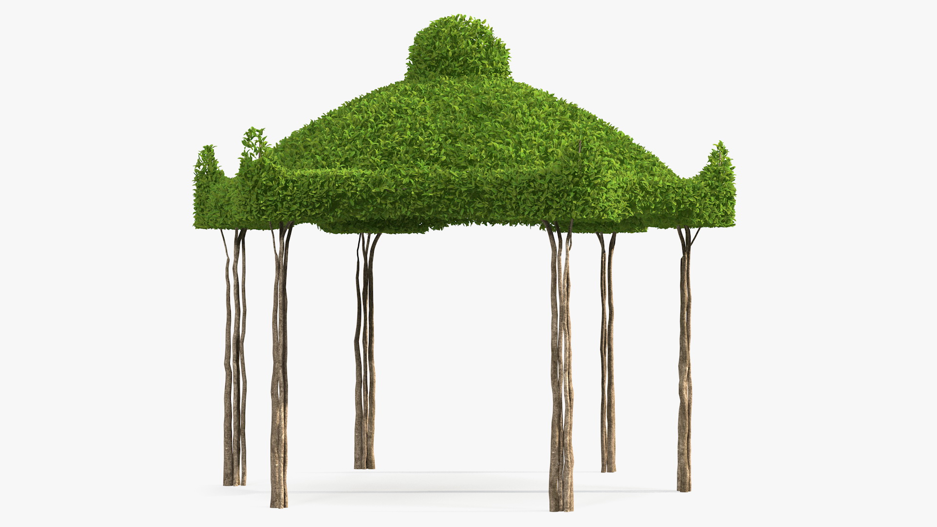 3D Garden Twig Gazebo model