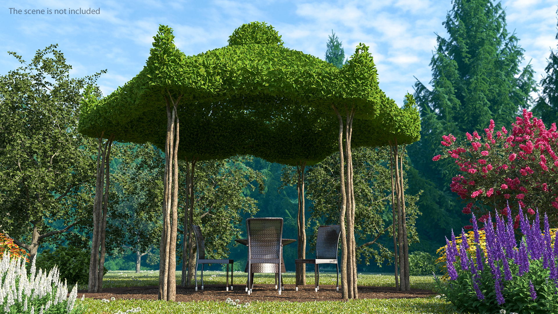 3D Garden Twig Gazebo model