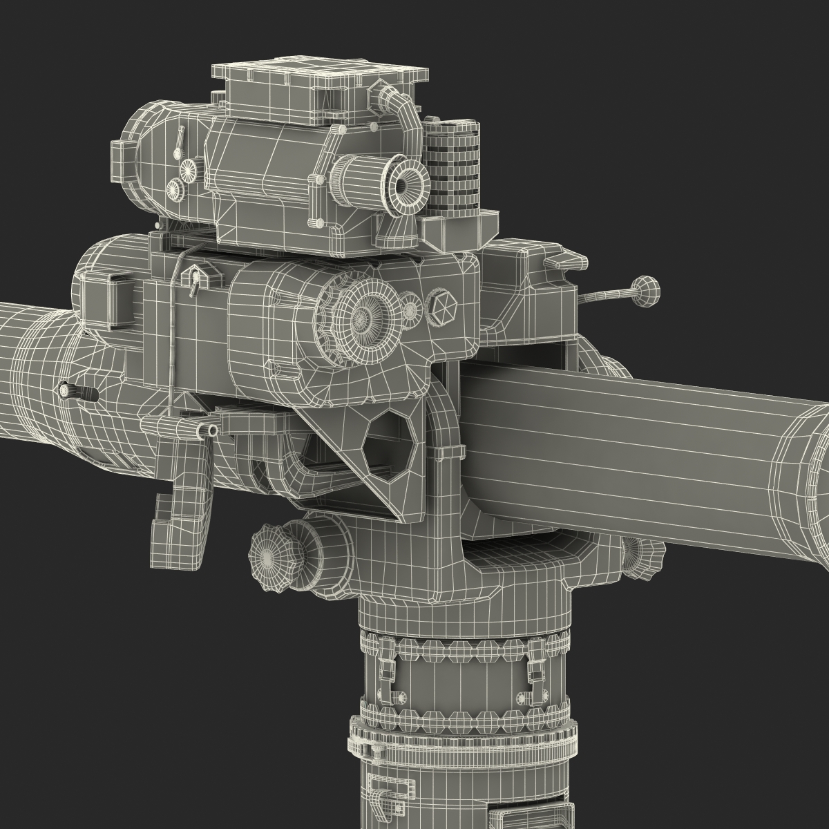 BGM 71 TOW Missile System Tripod 3D