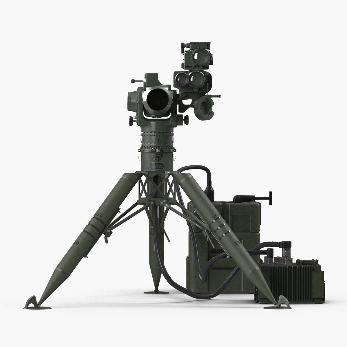 BGM 71 TOW Missile System Tripod 3D