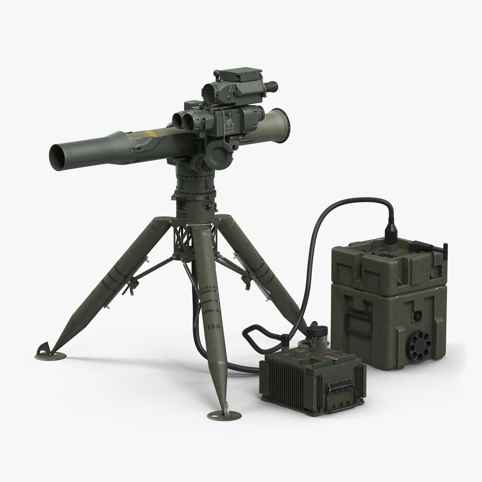 BGM 71 TOW Missile System Tripod 3D