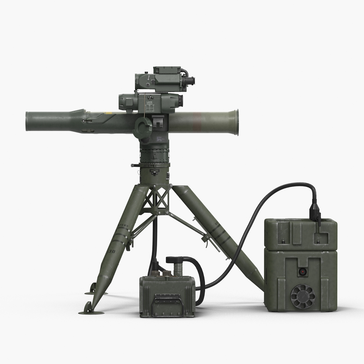 BGM 71 TOW Missile System Tripod 3D