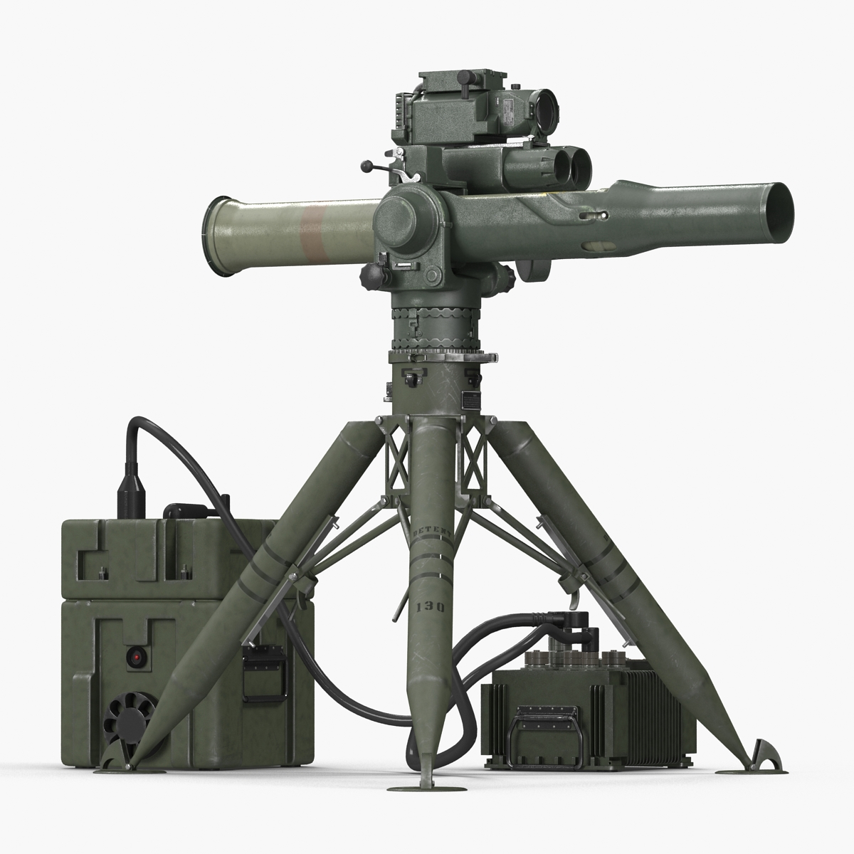 BGM 71 TOW Missile System Tripod 3D