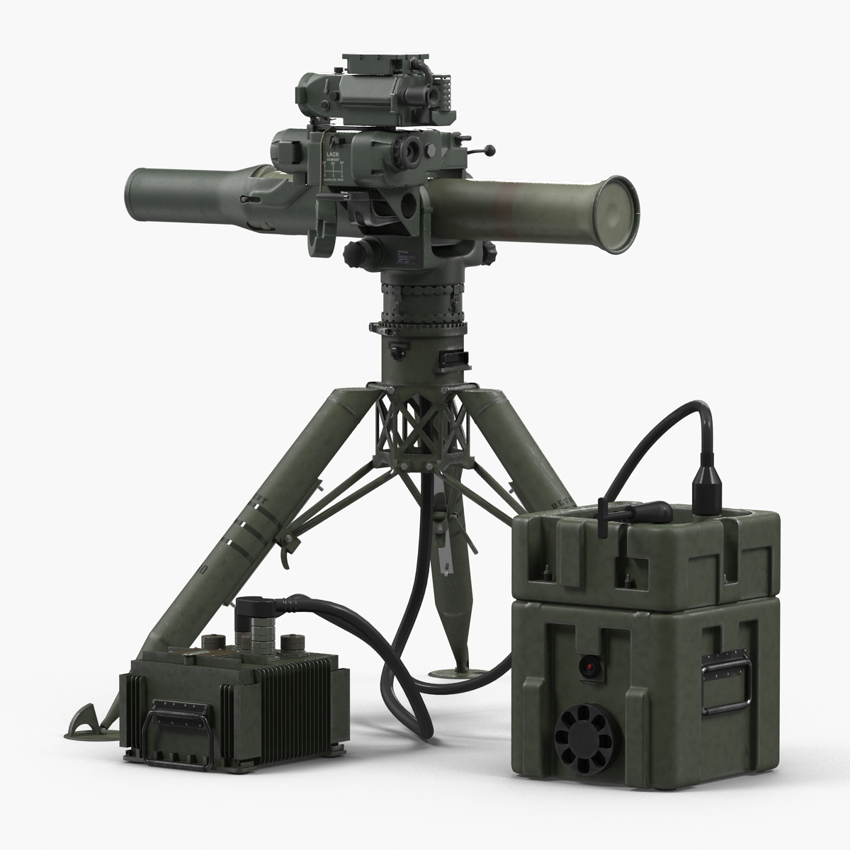 BGM 71 TOW Missile System Tripod 3D