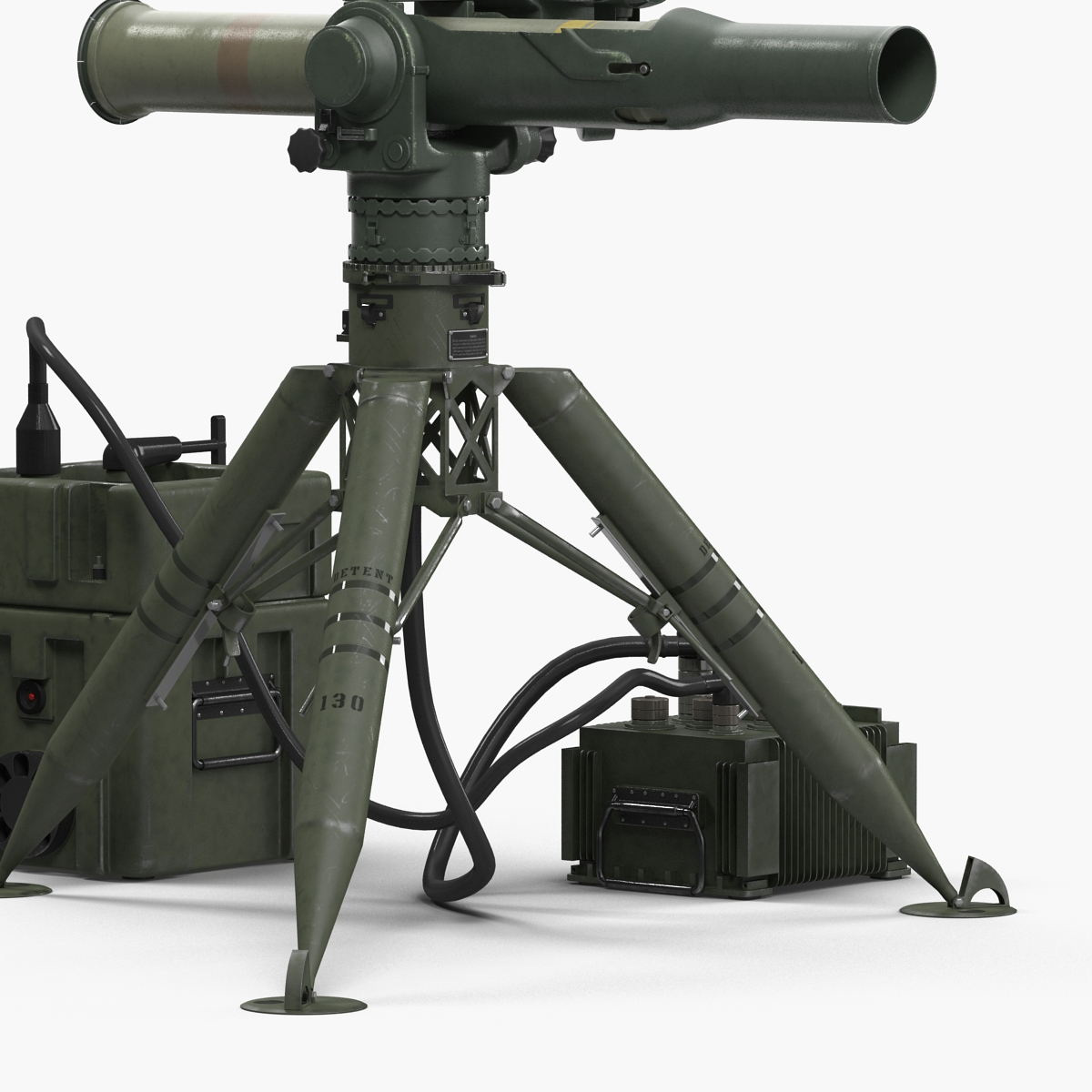 BGM 71 TOW Missile System Tripod 3D