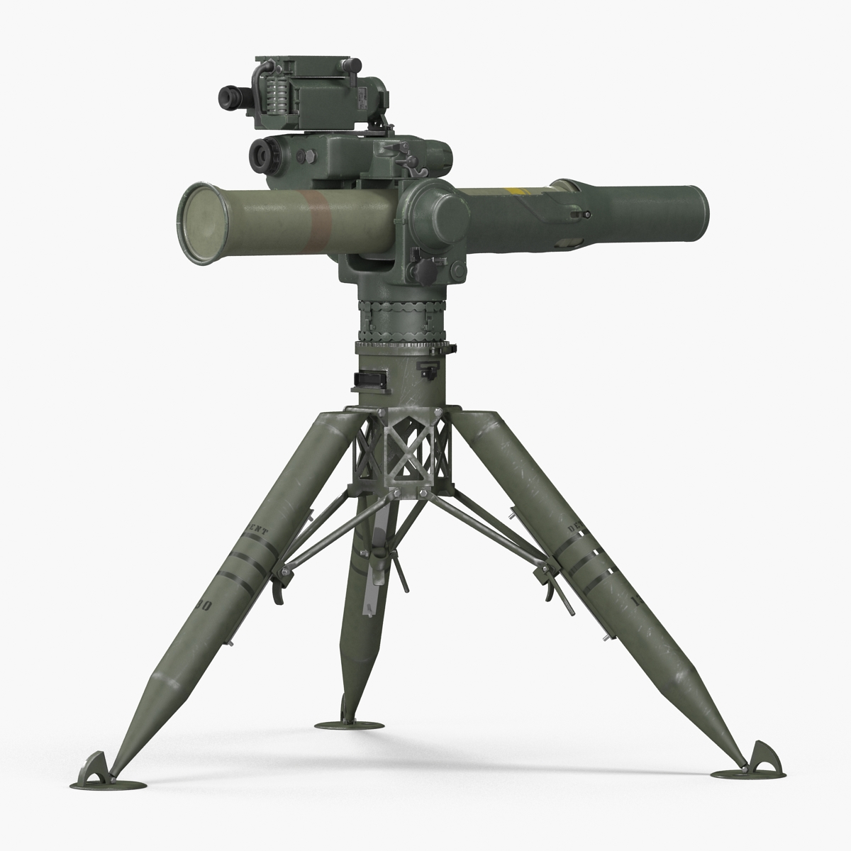 BGM 71 TOW Missile System Tripod 3D