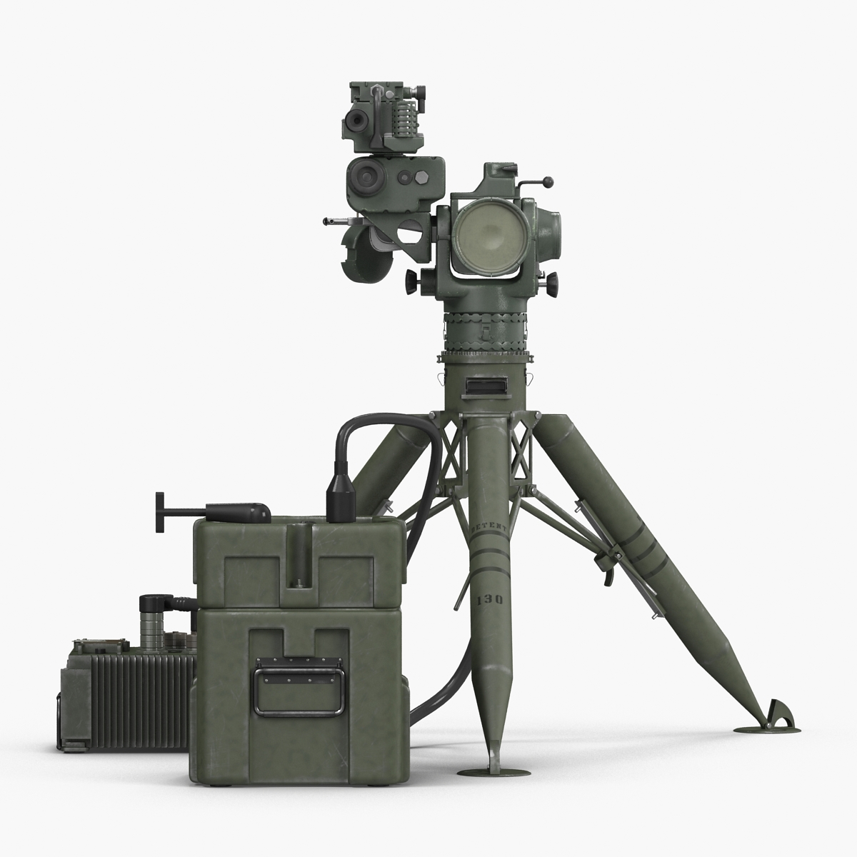 BGM 71 TOW Missile System Tripod 3D