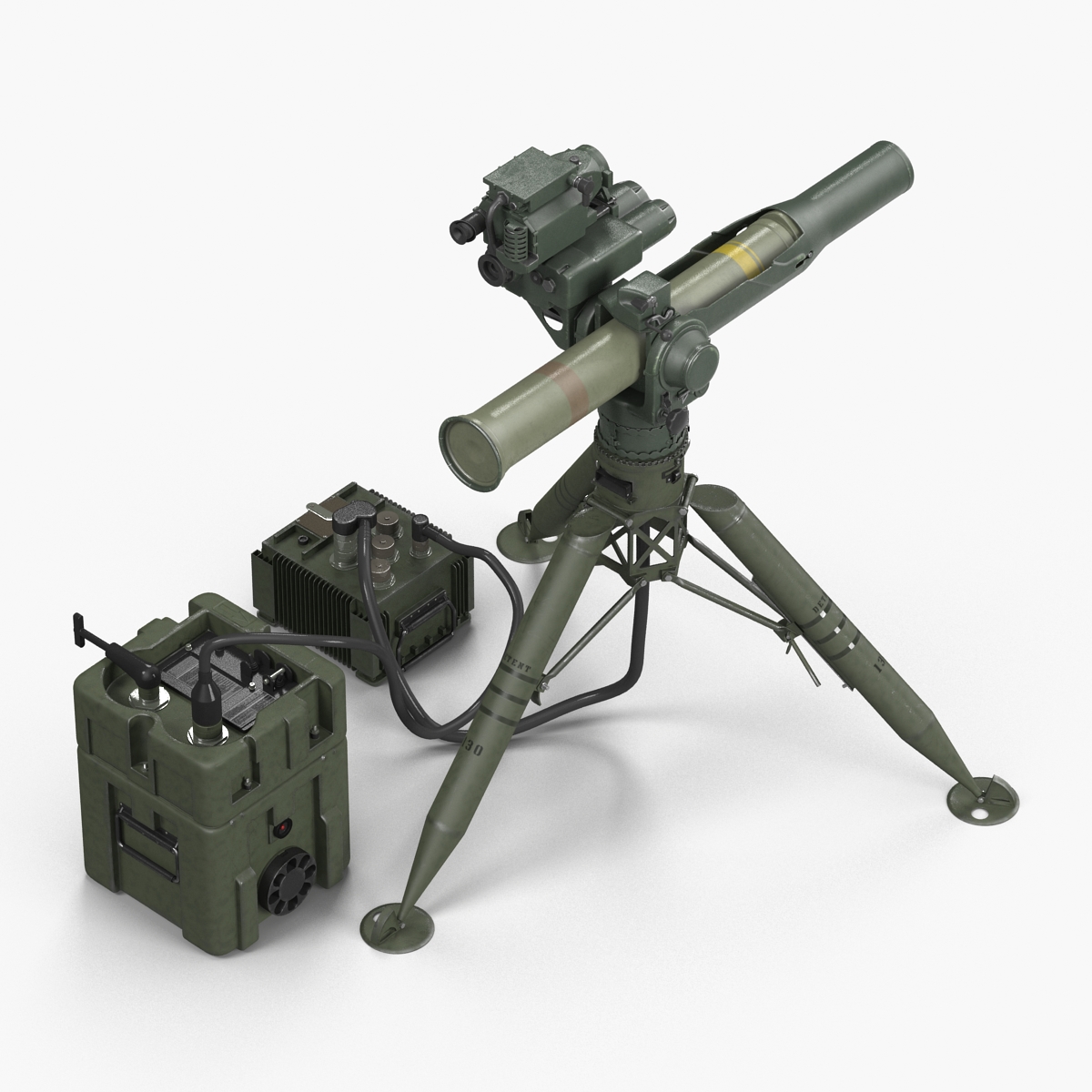 BGM 71 TOW Missile System Tripod 3D