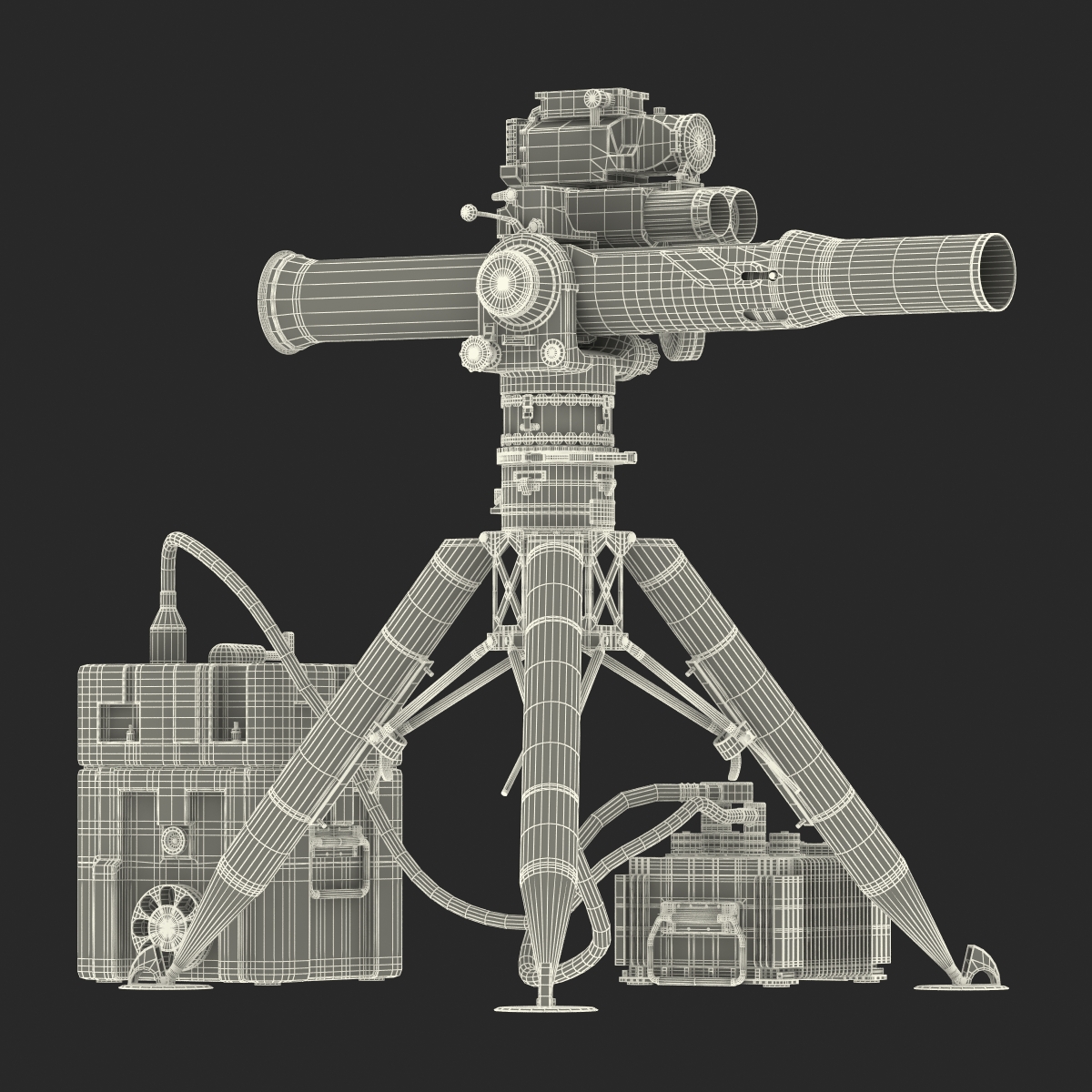 BGM 71 TOW Missile System Tripod 3D