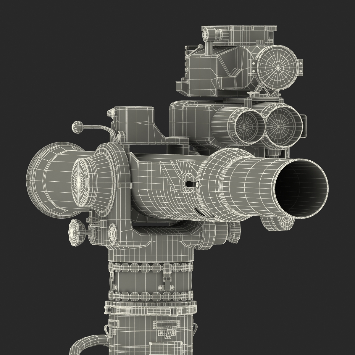 BGM 71 TOW Missile System Tripod 3D