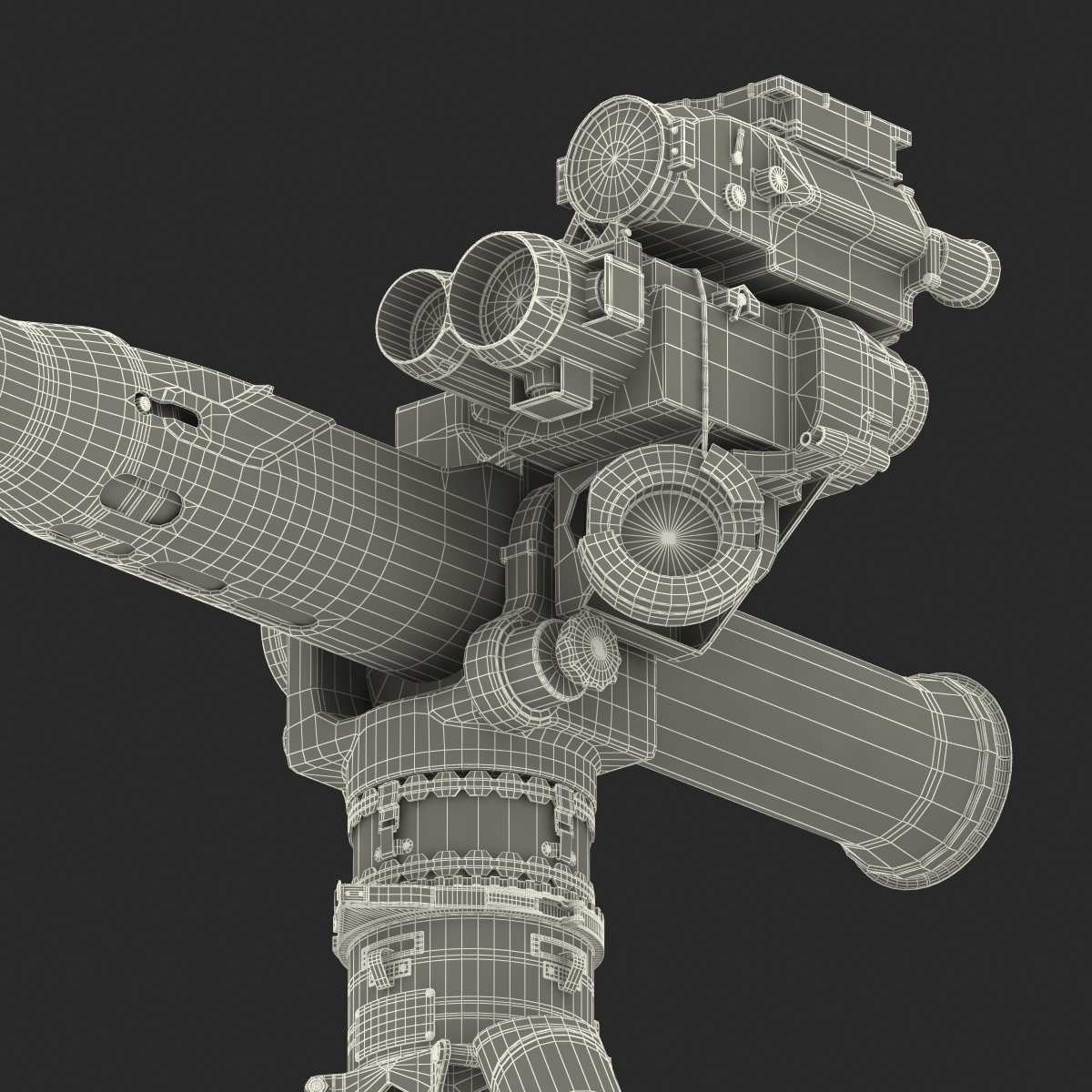 BGM 71 TOW Missile System Tripod 3D