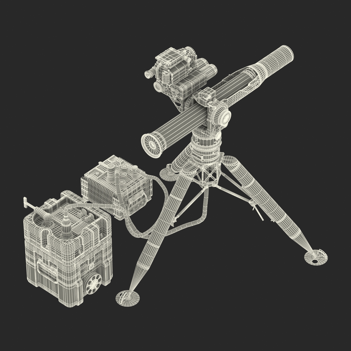 BGM 71 TOW Missile System Tripod 3D