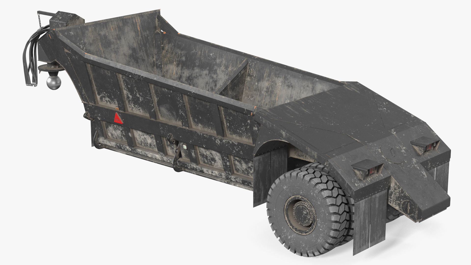 3D model Bottom Dump Trailer Dirty