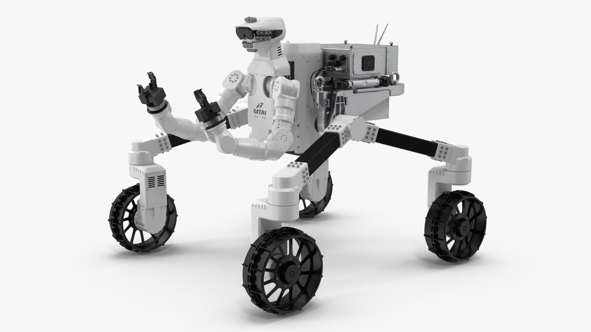 3D model GITAI R1 Lunar Robotic Rover Working Position