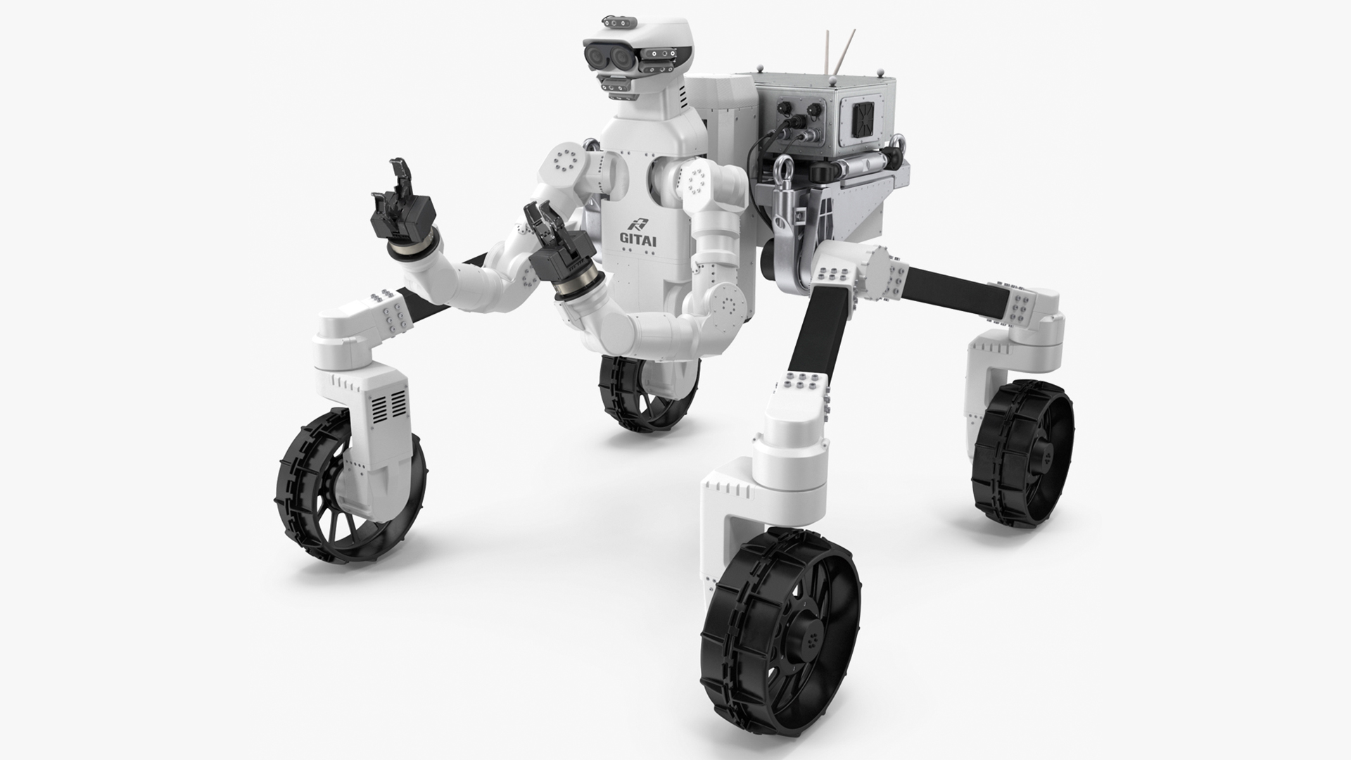 3D model GITAI R1 Lunar Robotic Rover Working Position