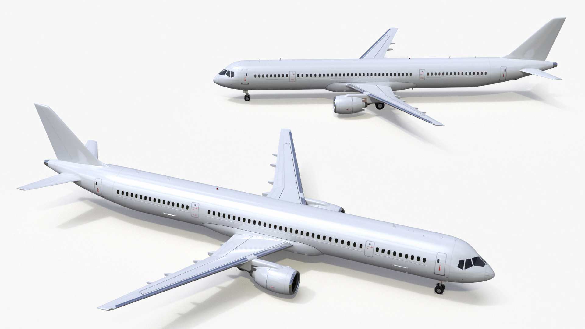 3D Passenger Jetliner model