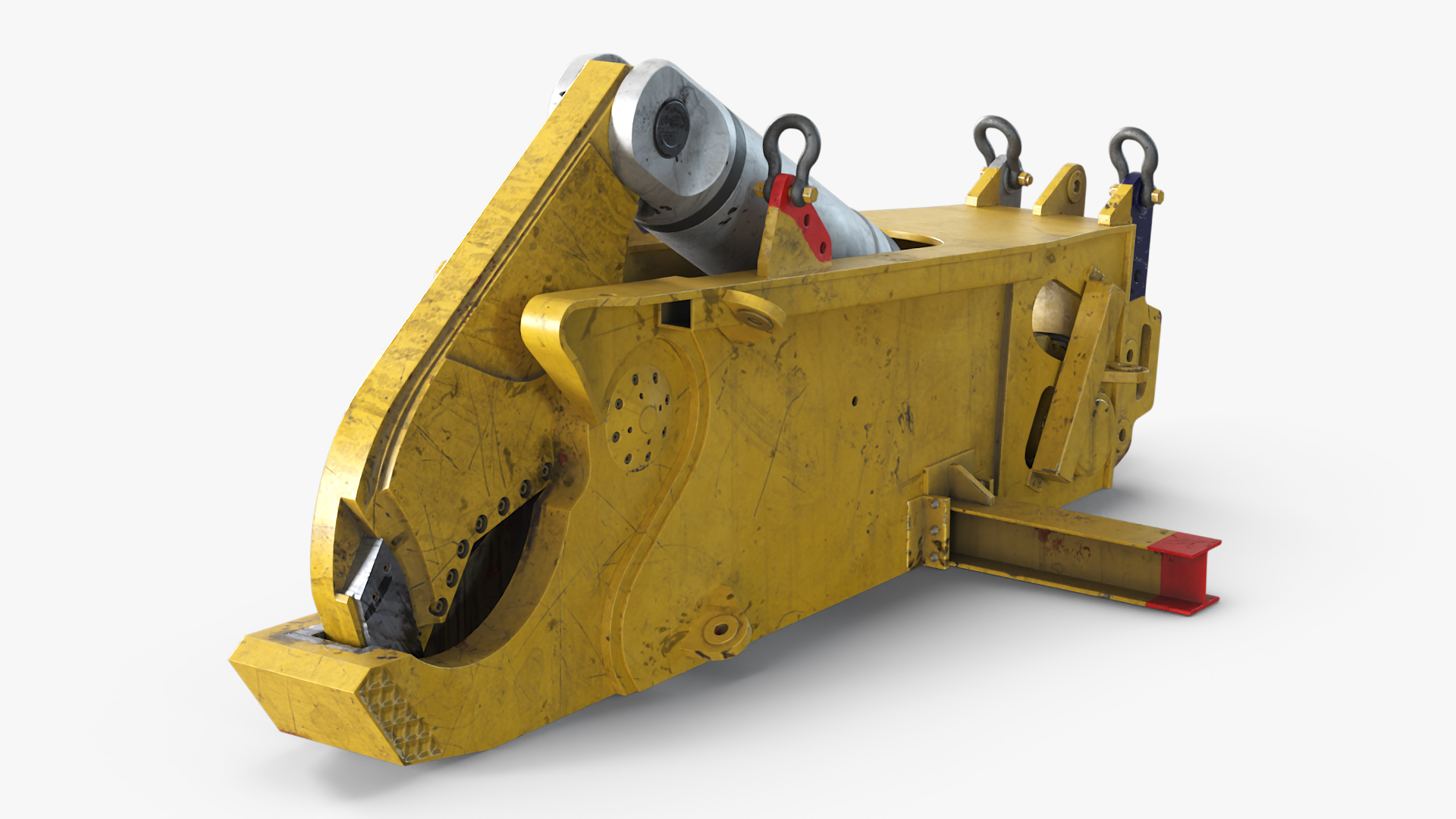 Underwater Hydraulic Shear Cutter Used Rigged for Cinema 4D 3D model