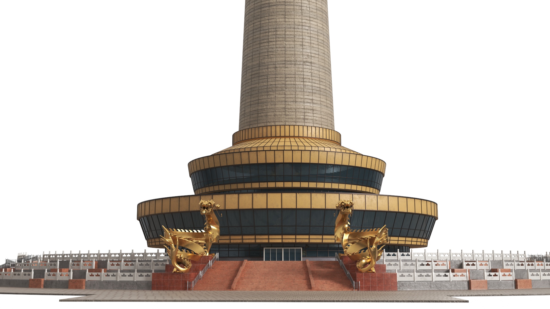 3D model Central Radio TV Tower Beijing