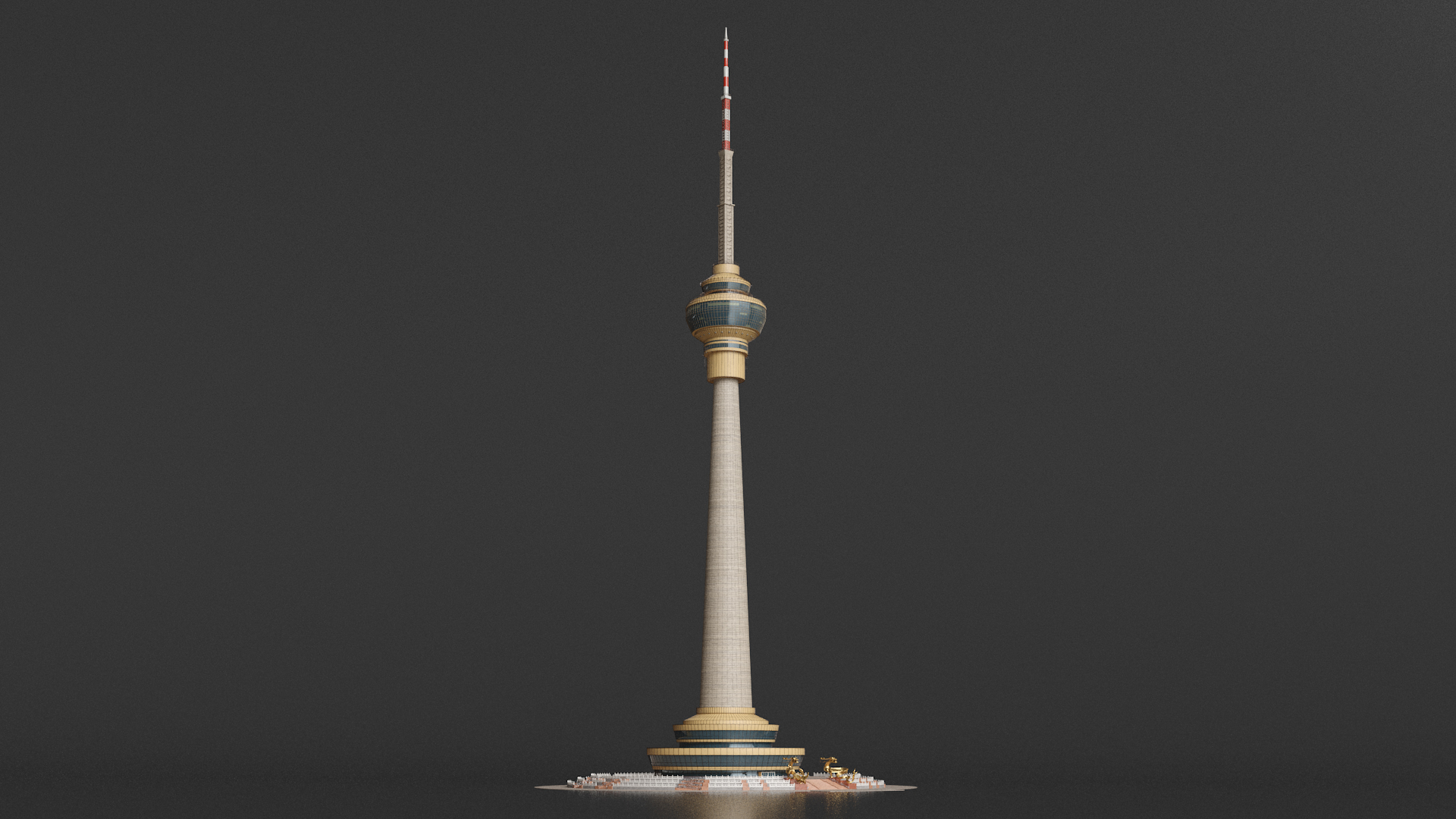 3D model Central Radio TV Tower Beijing