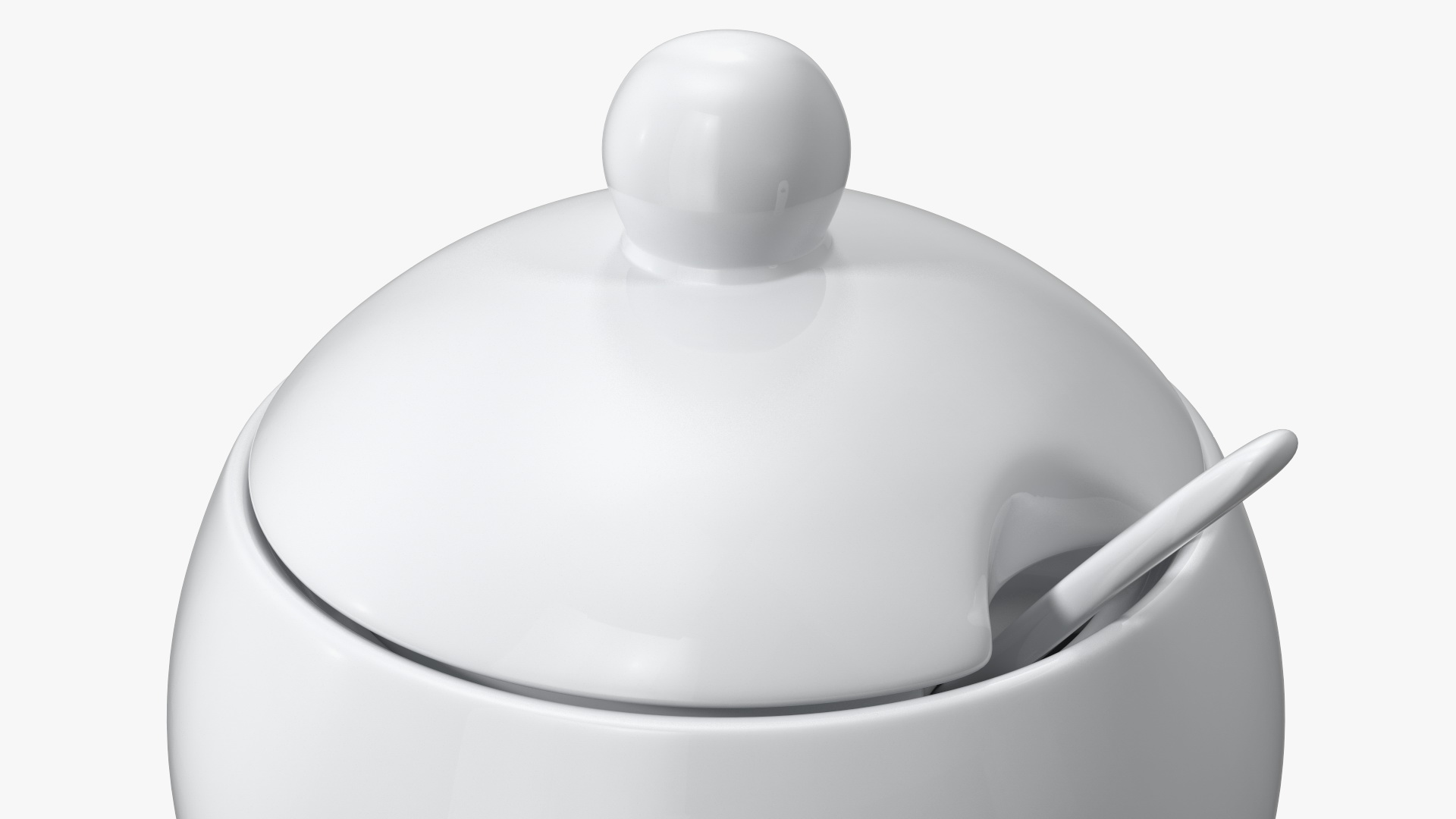 3D Sugar Bowl White