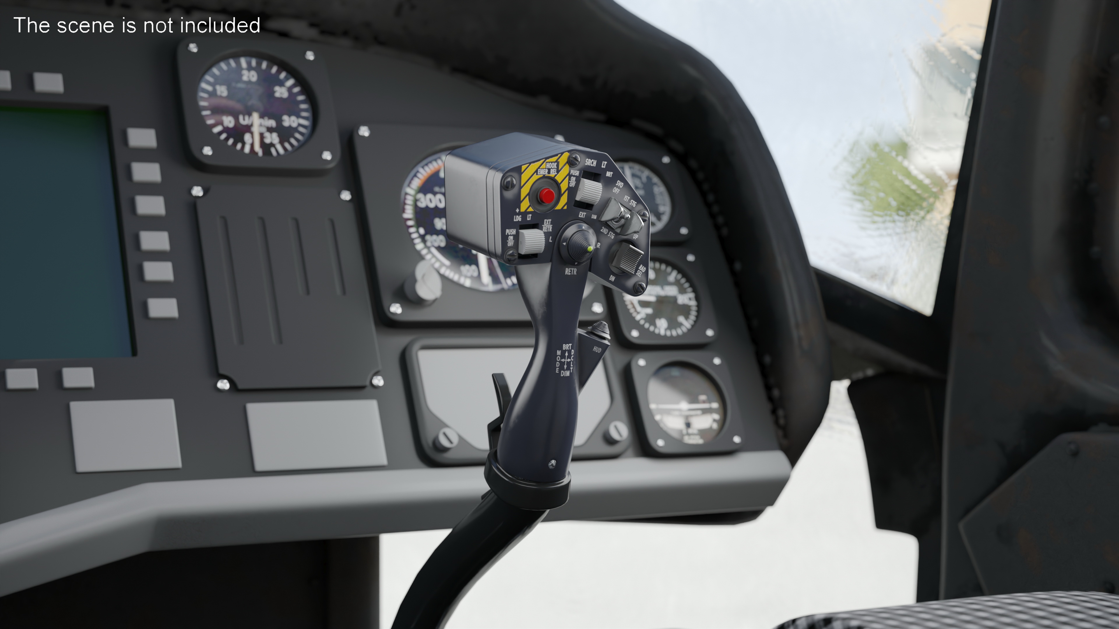 3D model Helicopter Control Handle