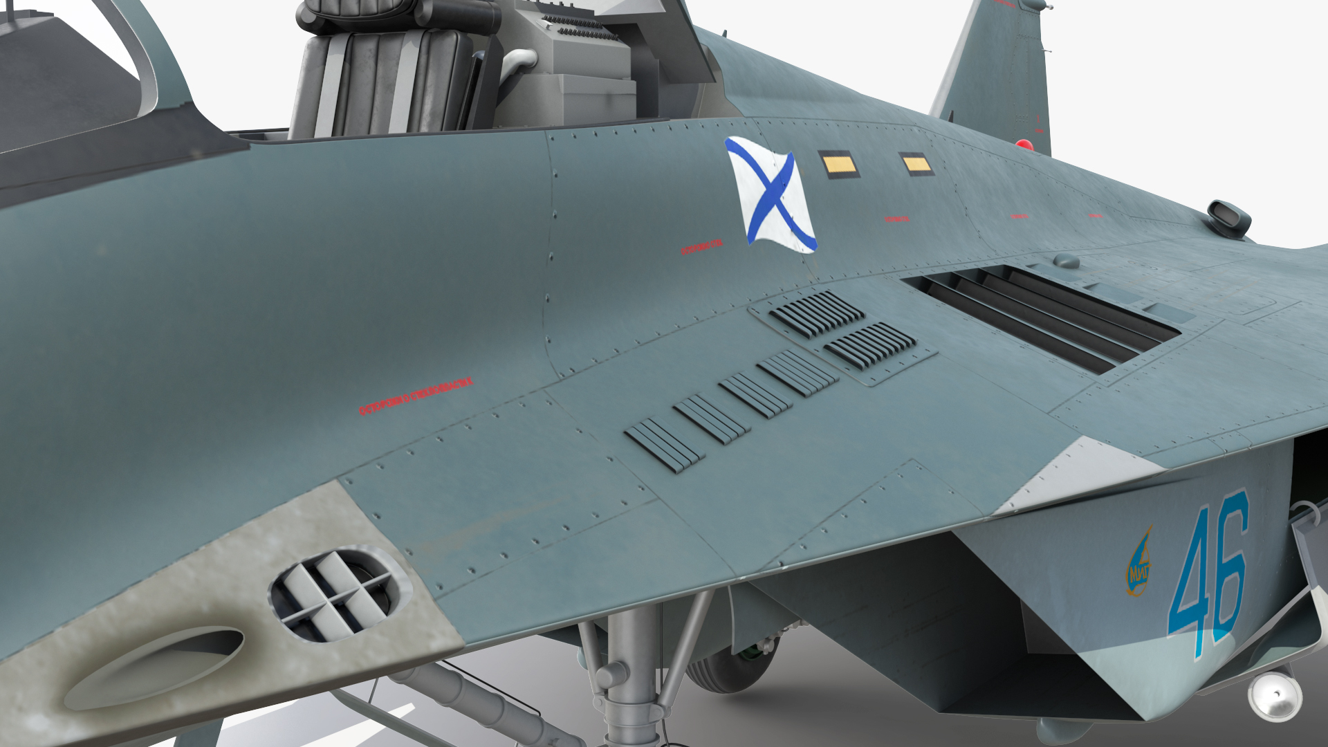 3D model MiG 29KR Fulcrum D Russian Navy with Armament