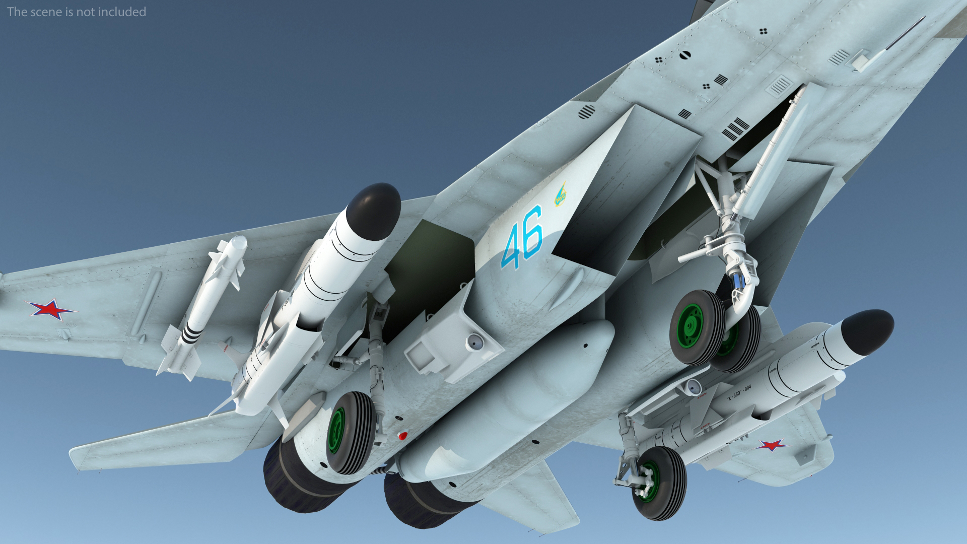 3D model MiG 29KR Fulcrum D Russian Navy with Armament