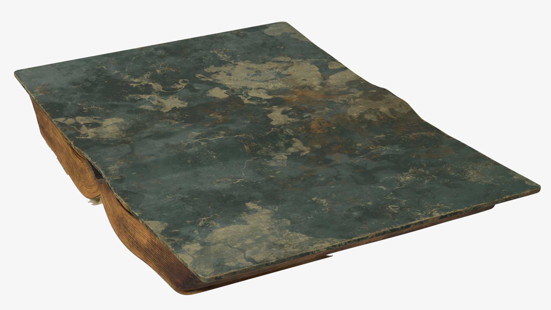 Old Open Clean Book 3D model