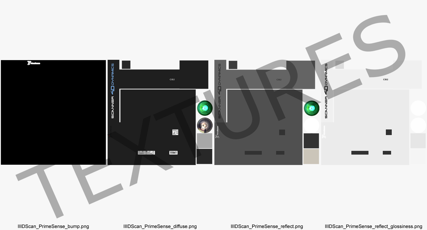 3D model 3D Scanner IIIDScan PrimeSense