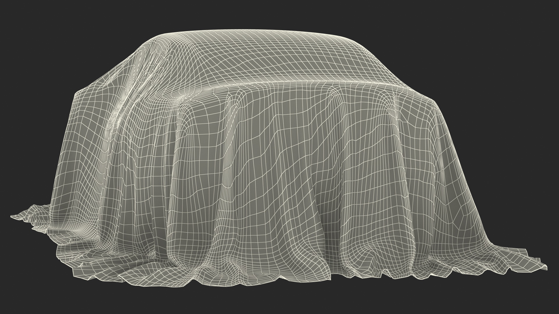 3D model Nylon Car Cover Material Protection