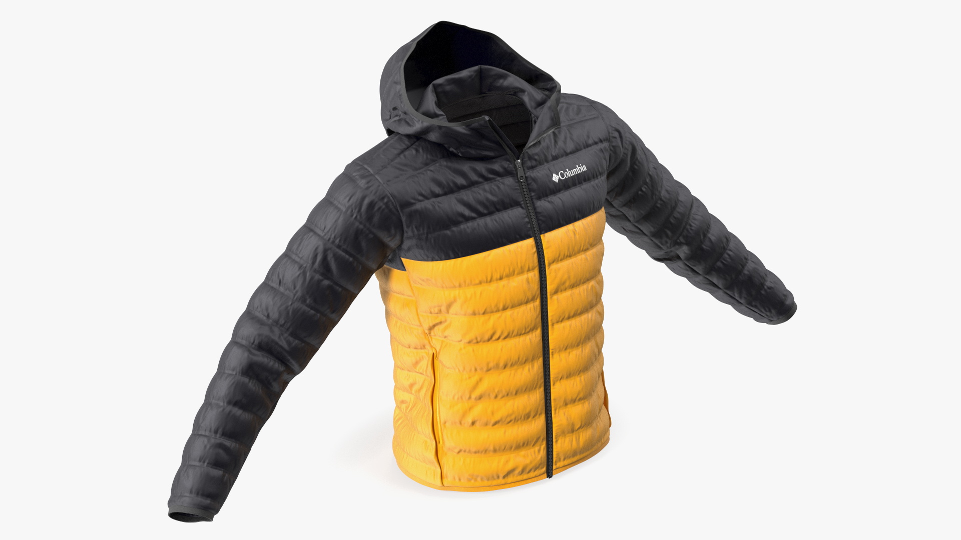 Yellow Columbia Jacket 3D