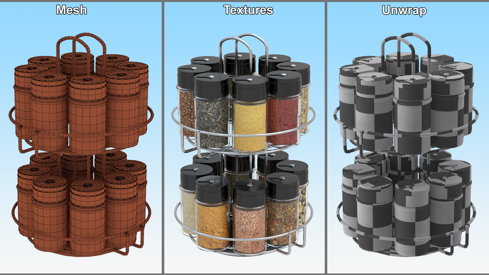 3D Spice Rack Organizer Round