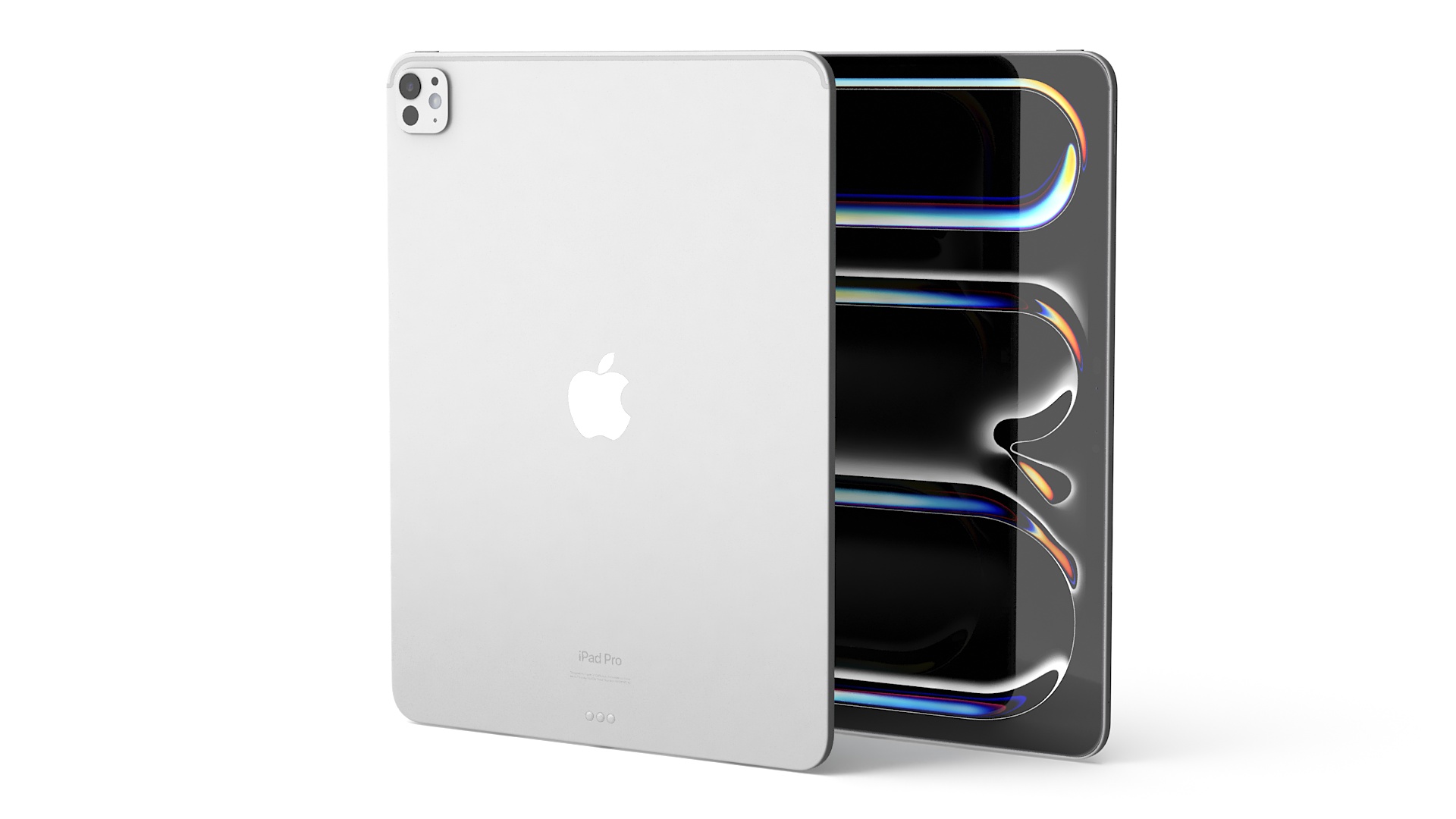 3D Silver IPad Pro 2024 13 Inch model