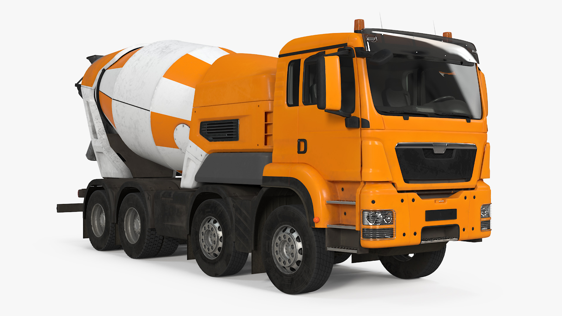 Concrete Pump and Mixer Truck 3D model