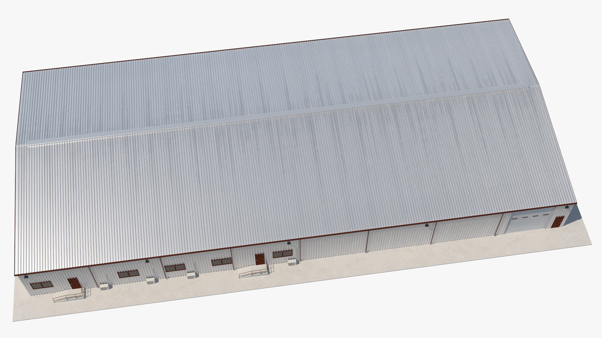 Industrial Warehouse Exterior 3D model